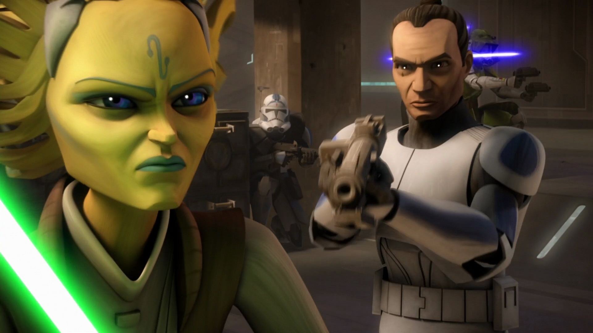 Backdrop poster for Star Wars: The Clone Wars (2008)