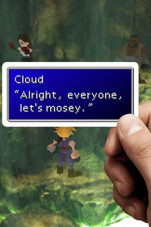 Poster for Let's Mosey: A Slow Translation Of Final Fantasy VII