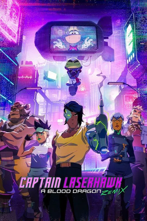 Poster for Captain Laserhawk: A Blood Dragon Remix